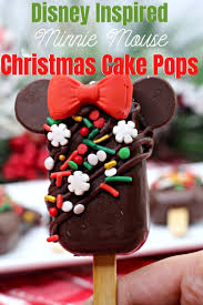 Pretty to look at and yummy to eat. Disney Parks Inspired Mickey Christmas Cake Pop Recipe