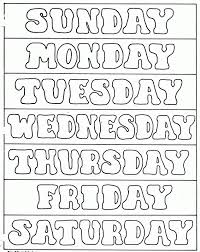 Choose from over a hundred free powerpoint, word, and excel calendars for personal, school, or business. Days Of The Week Printable Coloring Pages Coloring Home