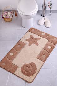 .памучен, плътен килим за баня с размери 50/70 см. Kilimi Kilimche Za Banya Helix Kafyavo 60x100