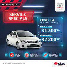 group service offers cfao motors toyota