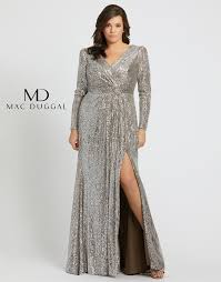 77676f Mac Duggal Plus Size Prom Dress