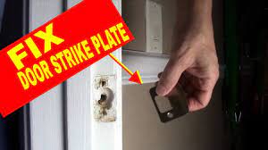 fix loose door latch door strike