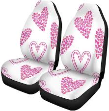 Set Of 2 Car Seat Covers Cute Colorful