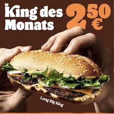 Da man von dieser portion ganz gut gar kein problem! Burger King King Des Monats Mai Long Big King Um 2 50 Preisjager