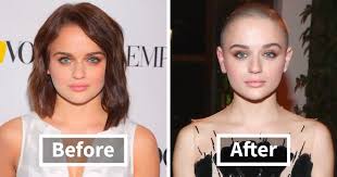 30 celebs before and after they shaved