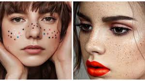 faux freckles are having a major moment