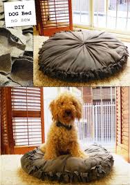 diy dog bed super easy no sew diy