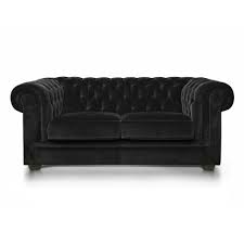 chesterfield sofa hire black velvet 2