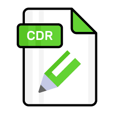 an amazing vector icon of cdr file