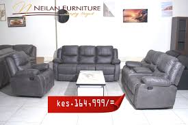 oscar grey recliner sofa set with