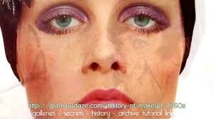 history of makeup the 1960 s you
