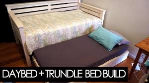 Shop wayfair for a zillion things home across all twin daybed with trundle, wood twin size house bed/toddler bed/floor bed for kids, can be decorated, no box spring required, easy. How To Make A Day Bed And Trundle Using Structural Lumber Woodworking Youtube
