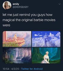 Kickstart your next movie night with one of netflix. Let Me Just Remind You Guys How Magical The Original Barbie Movies Were Meme Ahseeit