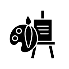 Painting Talent Black Glyph Icon