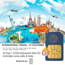 international travel sim 12gb data