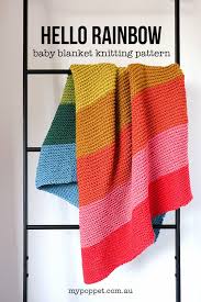 A newborn has many needs that can be satisfied with needles and yarn. Rainbow Baby Blanket Knitting Pattern My Poppet Makes