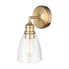 Wall Sconce With Clear Glass Shade