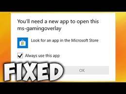how to fix ms gaming overlay error