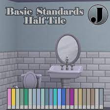 half tile walls the sims 4 build