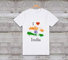i love india printed customized tshirt