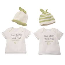 Two Peas In A Pod T Shirts And Caps Gift Set By Mud Pie 0 3