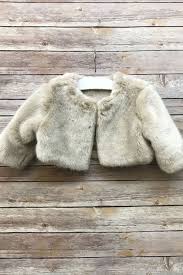 Fur Bolero Kids Toddler Jacket Fur Coat