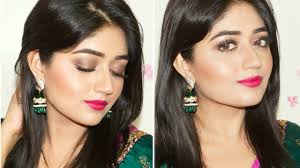 indian festive makeup fuchsia lips