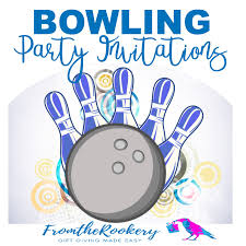 free printable bowling invitations