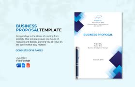 business proposal letter template in