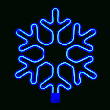 15 75 Inch Blue Led Neon Rope Light Snowflake Motif Birddog Lighting