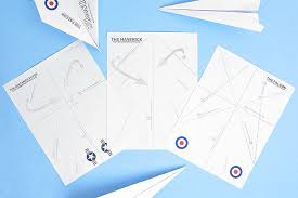 paper airplane template free