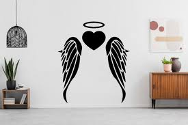 In Memory Angel Wings Wall Decal Angel