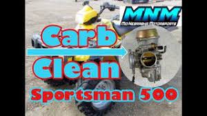 polaris sportsman 500 carburetor clean