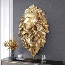 Creative Resin Lion Head Wall Decor