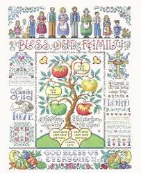Bless Our Family Sampler Religious Kooler Classics Counted