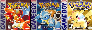 pokemon red blue and yellow versions