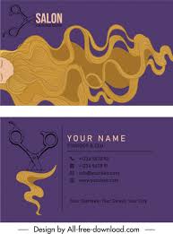 hair salon business card template