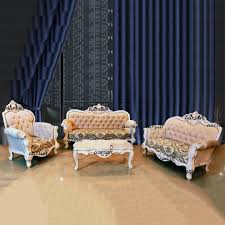 clic victorian sofa set in white