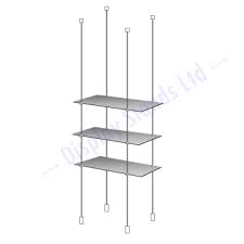 Suspended Acrylic Cable Shelving System