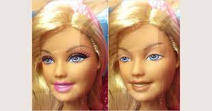 photos of barbie dolls without makeup