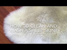easy how to clean and wash a sheepskin