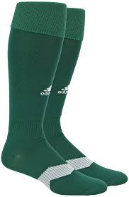 Adidas Metro Iv Otc Soccer Socks Collegiate Green Wht Gry L