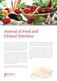 Journal Of Food And Clinical Nutrition Peer Reviewed Journals