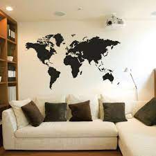 World Map Wall Stickers Wall Decals