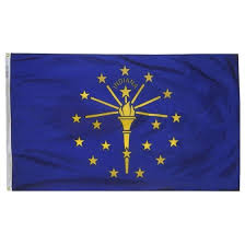 indiana state flag us flags