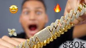 unboxing new iced out cuban link and