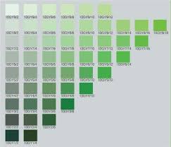 Shades Of Green Color Chart Block Of The Munsell Color