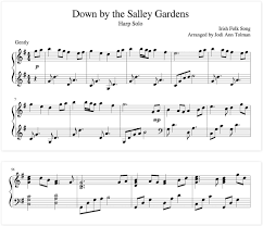down by the salley gardens harp com