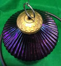 Purple Kugel Ornament