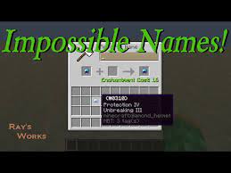 Coming up with a great name for your business is key to its success. How To Give Items Impossible Names Minecraft Youtube